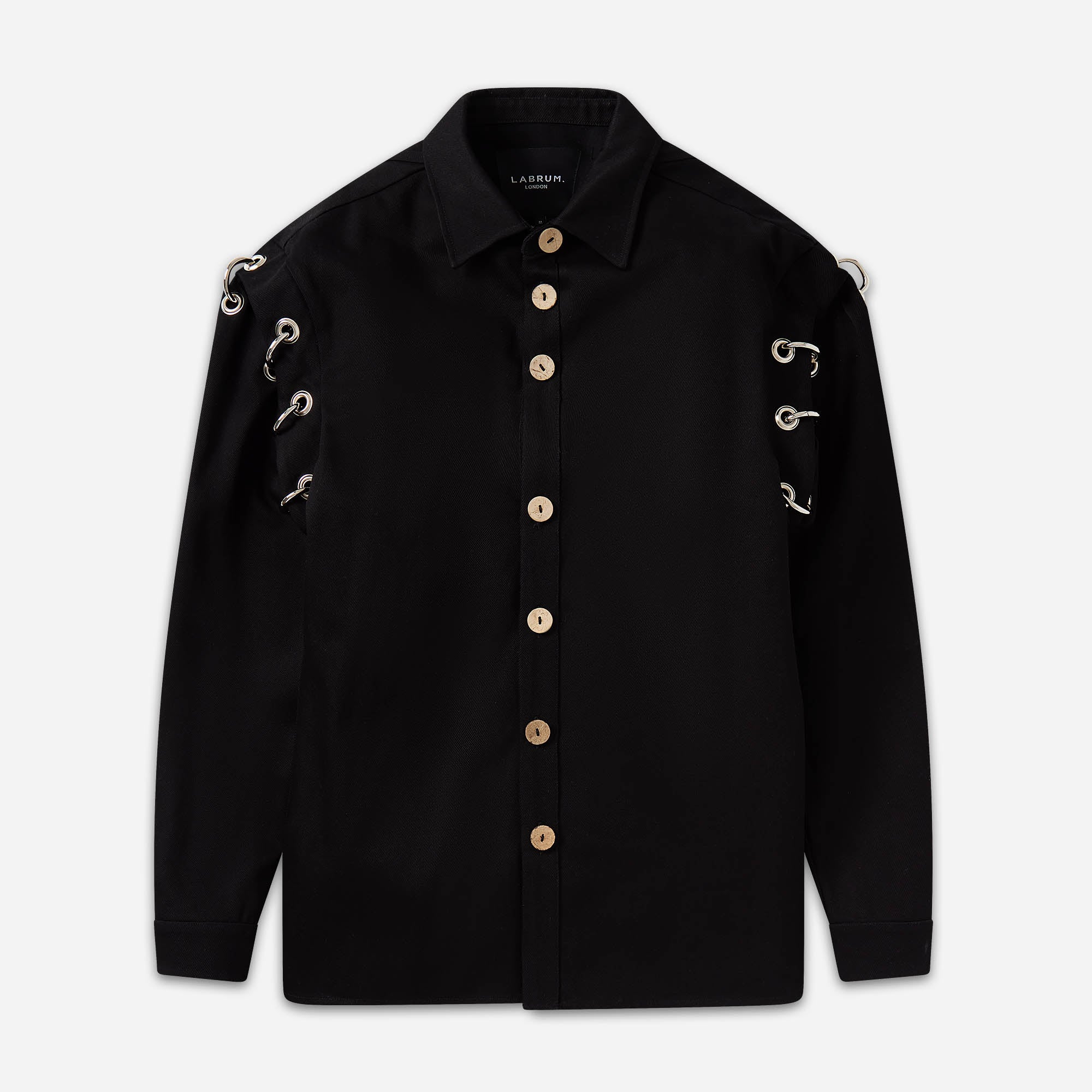 Black Eyelet Shirt
