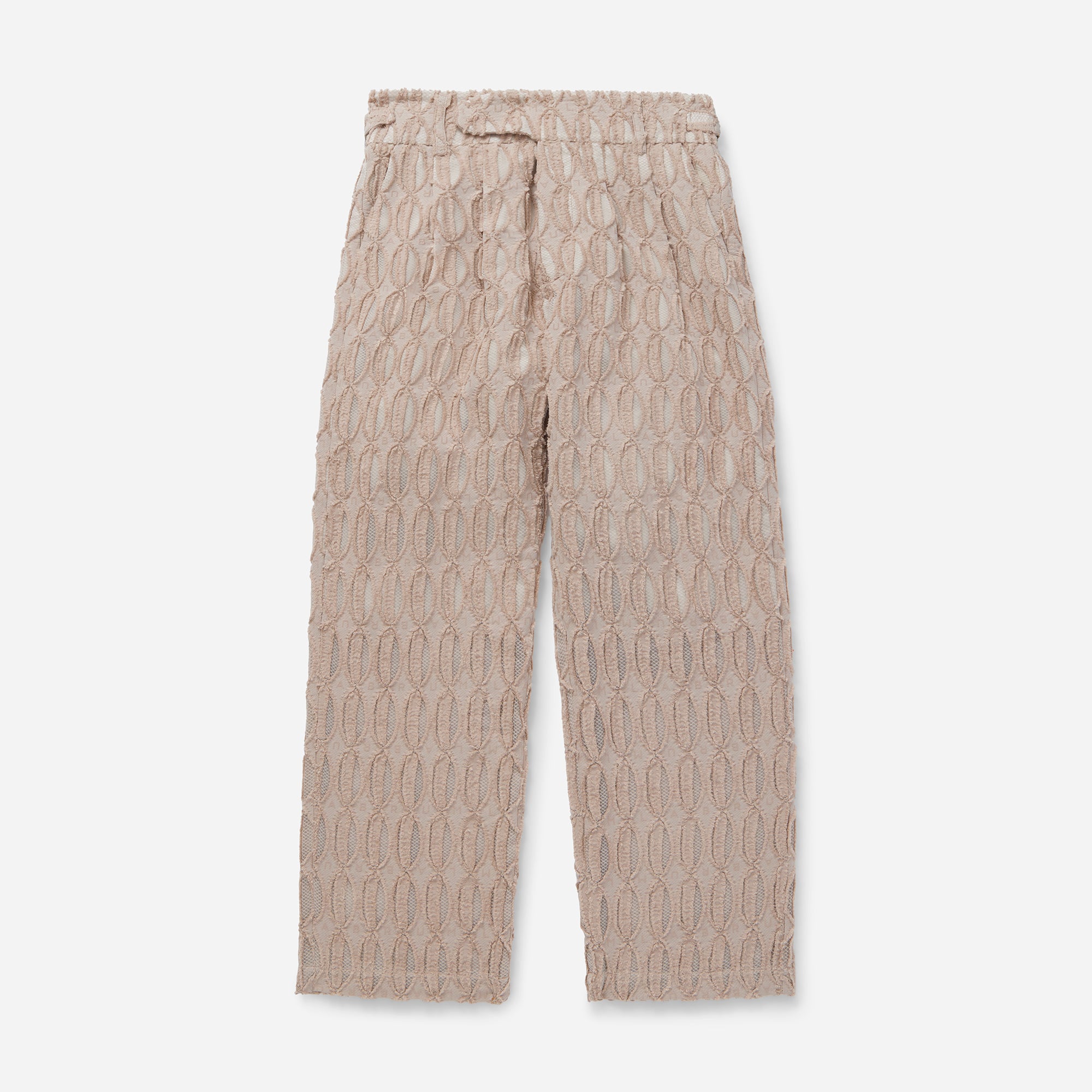 Blush Monogram Cotton Tree Trousers