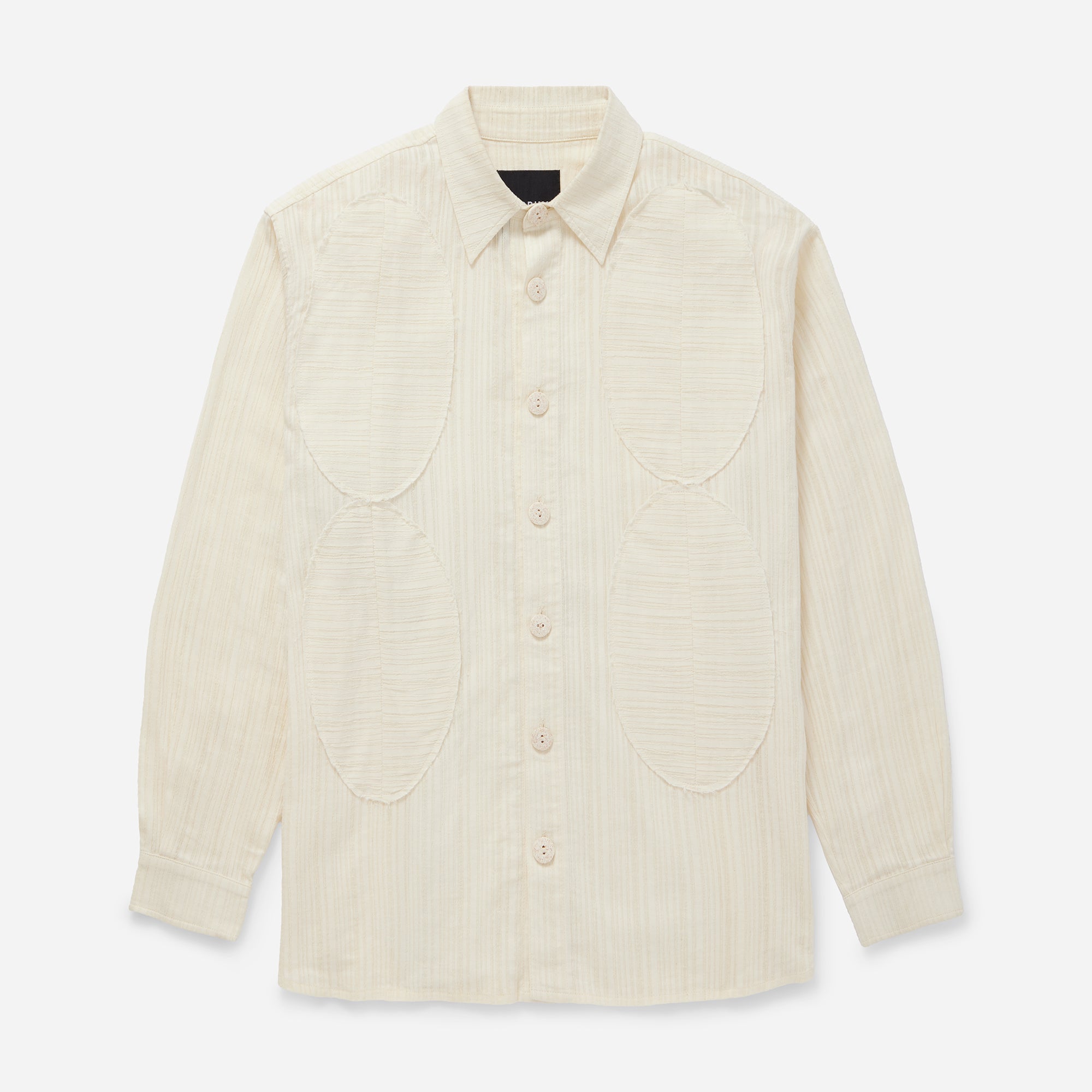 Cream Cut-Out Shirt