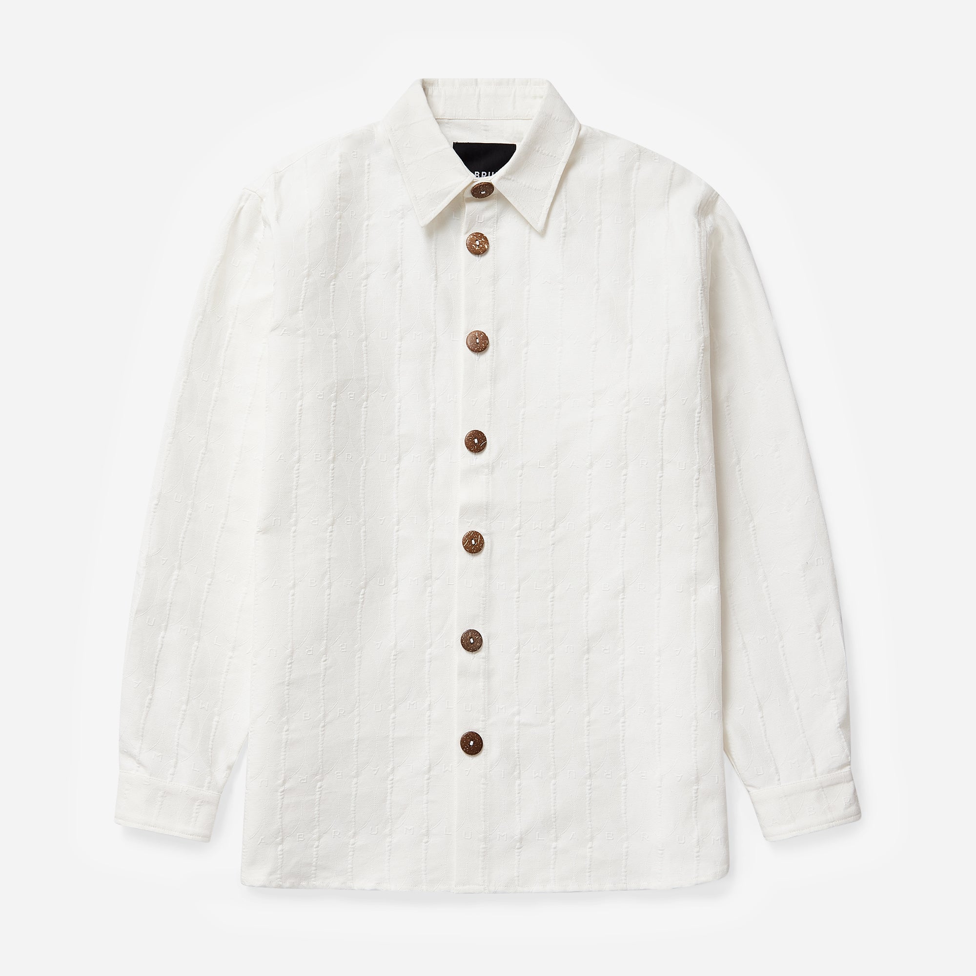 White Jacquard Monogram Shirt