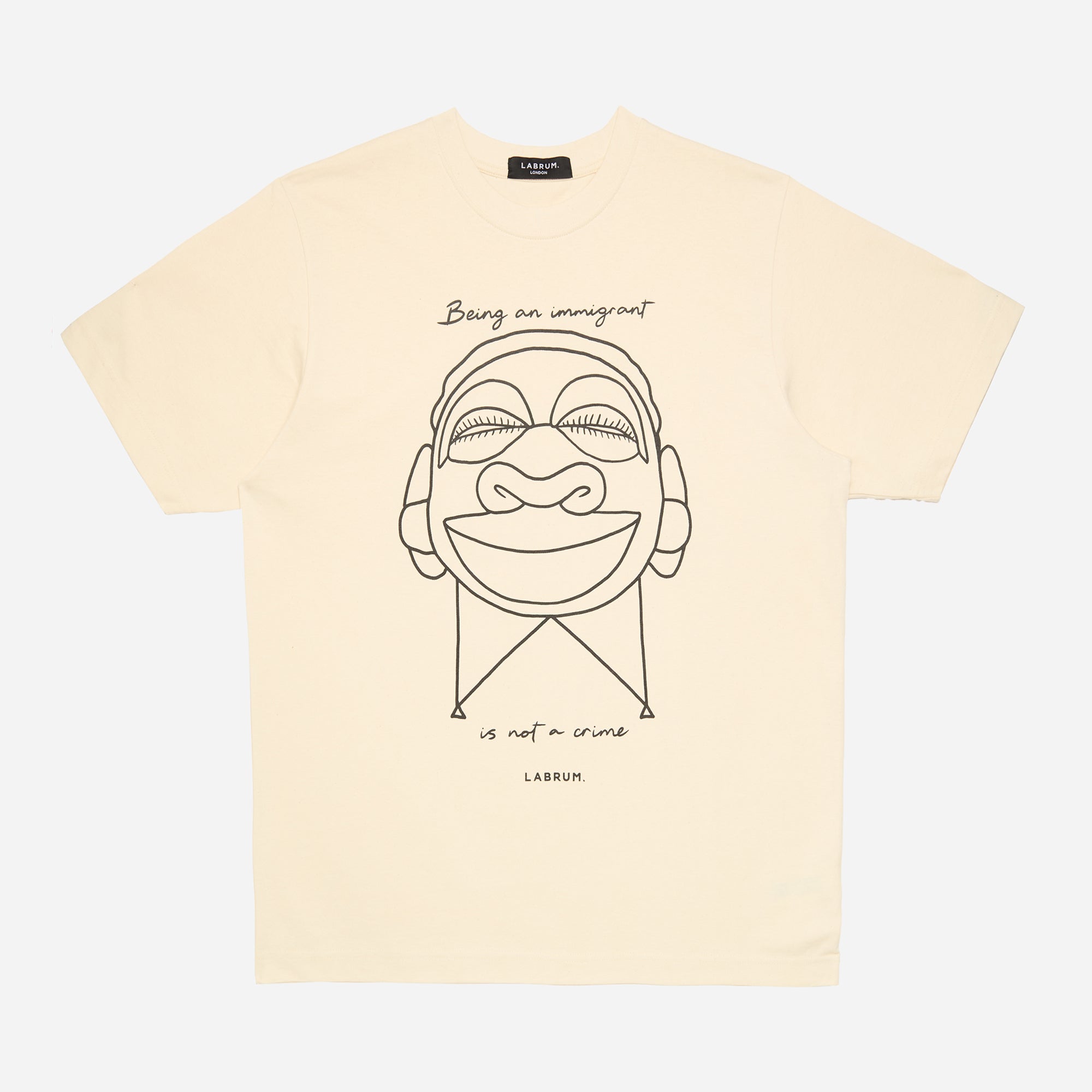 Cream Nomoli "Being an Immigrant is Not a Crime" T-Shirt